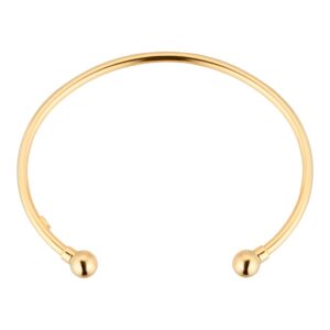 18ct Yellow Gold 2.5mm Tube Torque Bangle